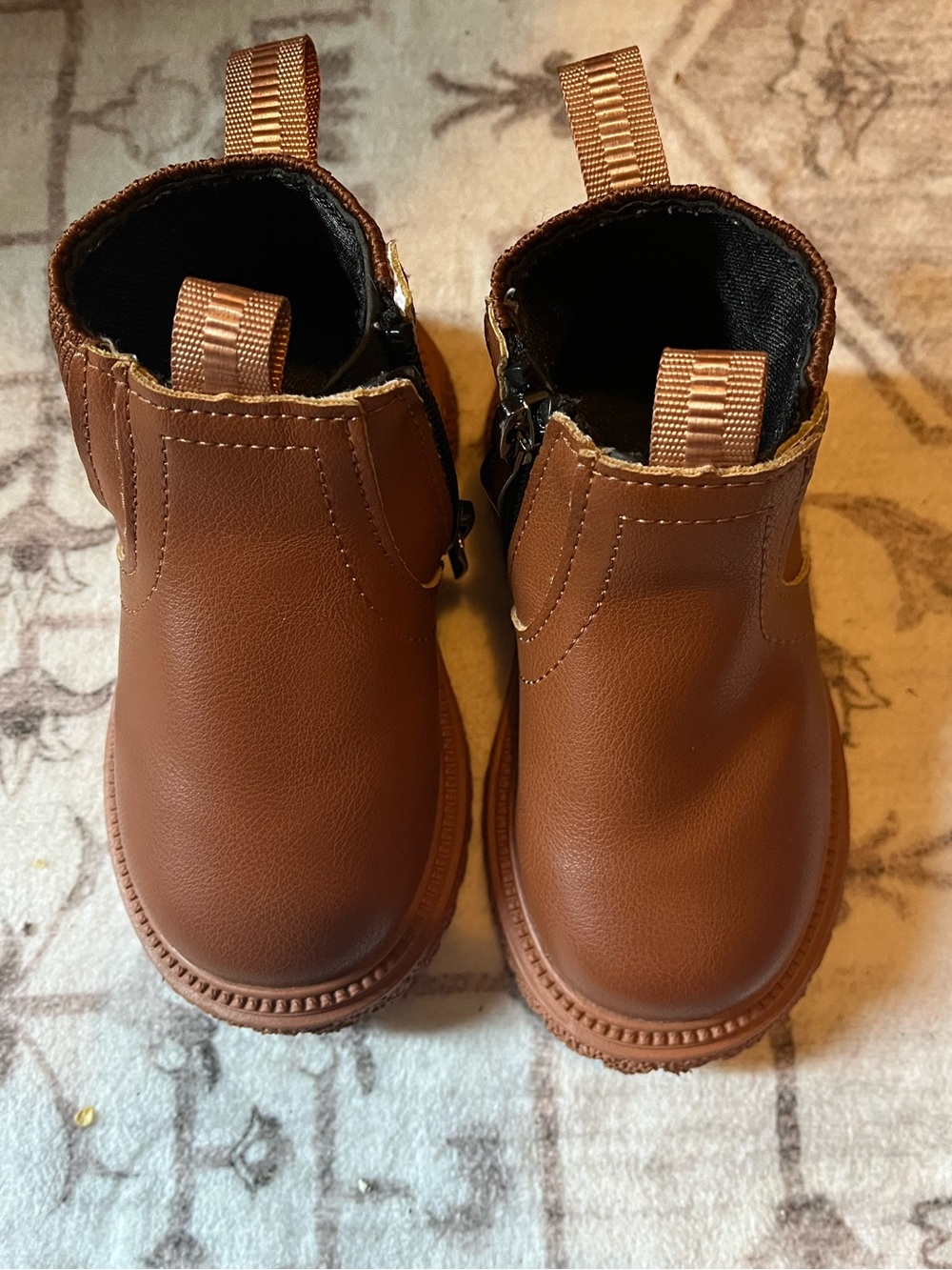 Kids Brown Chelsea-Style Ankle Boots